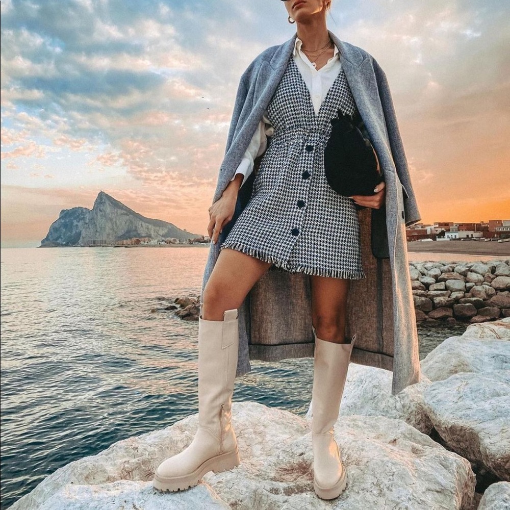 Zara pinafore dress